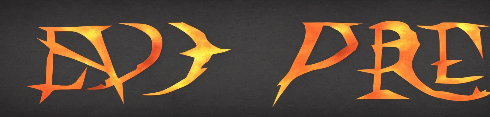 Image similar to dota 2 logo and text