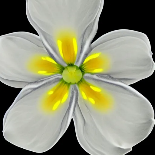 Image similar to clinical x - ray image of a jonquil in cut view with anatomical description, low coloration, highly detailed, 8 k