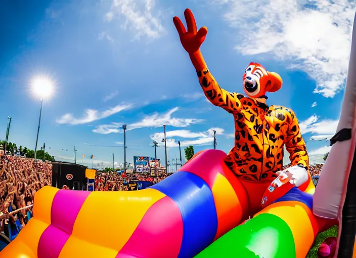 Image similar to photo still of whacky waving inflatable tube man vans warped tour 2 0 1 8!!!!!!!! at age 3 6 years old 3 6 years of age!!!!!!!! getting lit in the pit, 8 k, 8 5 mm f 1. 8, studio lighting, rim light, right side key light