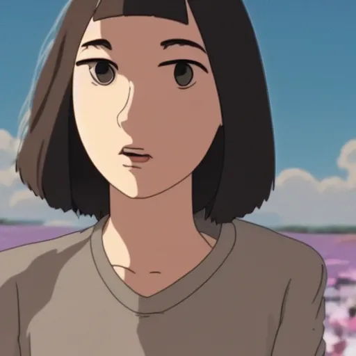 Prompt: Film still of Gal Gadot, from Spirited Away (Studio Ghibli anime from 2001)