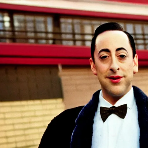 Image similar to Pee Wee Herman as Tony Soprano