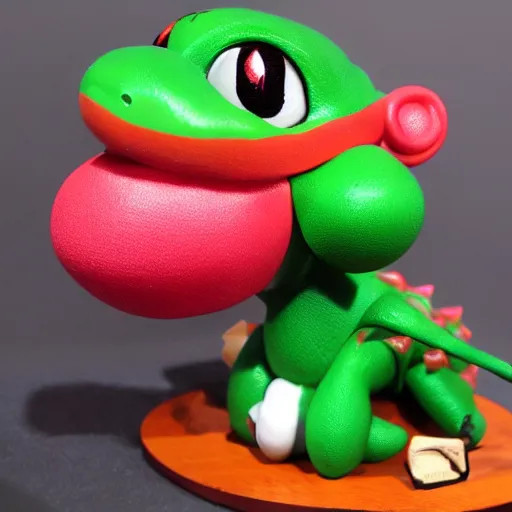 Image similar to yoshi with sharinghan eyes and a stand from jojo