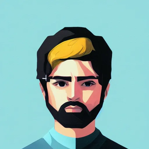 Prompt: a hacker profile picture by sachin teng