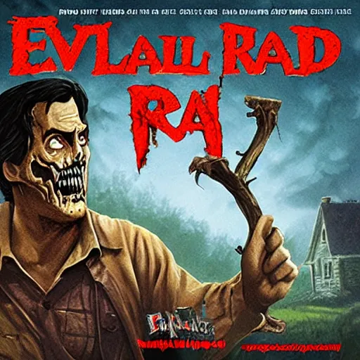 Prompt: evil dead movie, board game