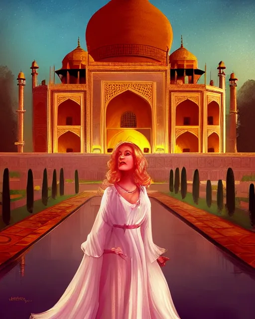 Image similar to tuesday weld visits the taj mahal by charlie bowater