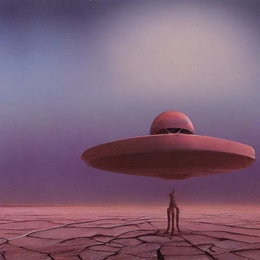 Image similar to a ufo crashing in the desert, beksinski, wayne barlowe, symmetrical, surreal, magic surrealism, very coherent symmetrical artwork, cinematic, hyper realism, high detail, octane render, 8 k