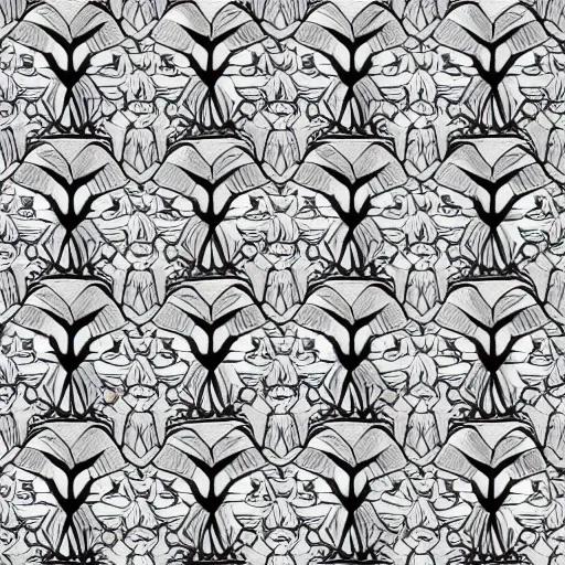 Image similar to outline of faces, wallpaper