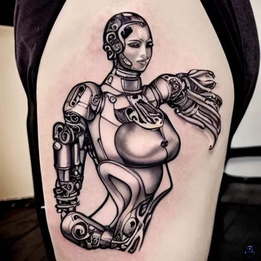 Prompt: an extremely beautiful biomechanical female robot with large emoji tattoos, twins, neon jacuzzi, oppai cyberpunk, chimeric organism, holodeck, pale skin, organic polycarbon, full frontal portrait, highly detailed, transhumanist hydration, symmetrical, mystical, goddess, mechanical, mendelbrot fractal, ray tracing, hyperdetailed, hyperrealistic, zdislaw beksinski, trending on artstation, octane render, hdr, uhd 4k