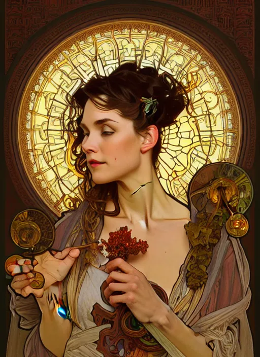 Image similar to oil portrait of reddit, intricate, elegant, highly detailed, lighting, painting, artstation, smooth, illustration, art by greg rutowski and alphonse mucha