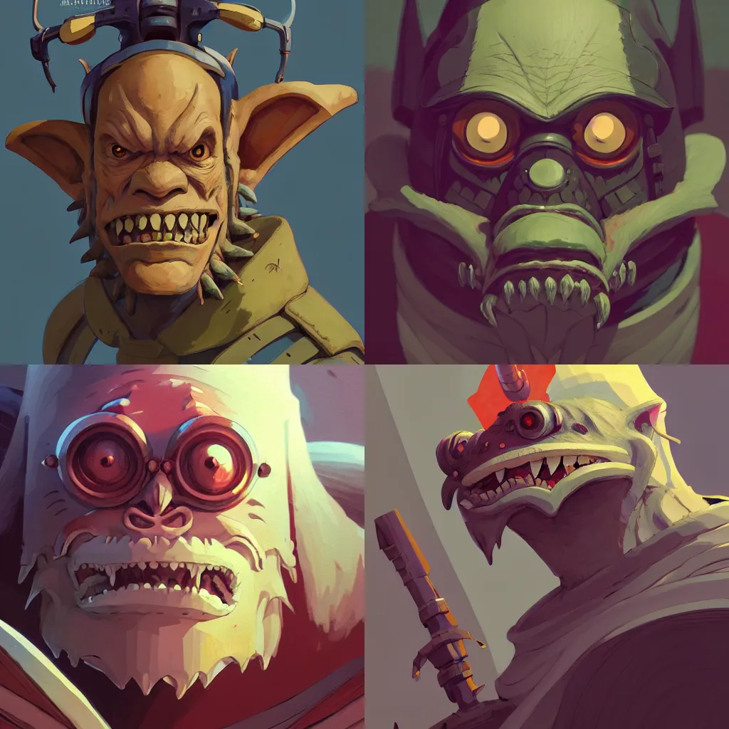 Prompt: portrait of an ork, artstation, cartoon, elegant, highly detailed, digital painting, concept art, smooth, sharp focus, illustration, art by studio ghibli, makoto shinkai, don bluth, fujita goro, jean giraud, atey ghailan, akihiko yoshida, tom whalen, anton fadeev 8 k