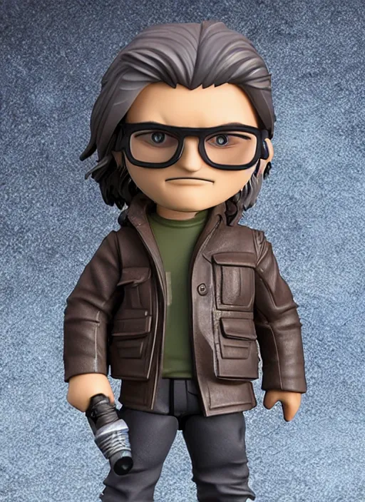 Prompt: kurt russell, a nendoroid of kurt russell figurine, arctic parka, flame thrower, john carpenters the thing, realistic face, detailed product photo