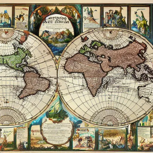 Image similar to a detailed map of the world,