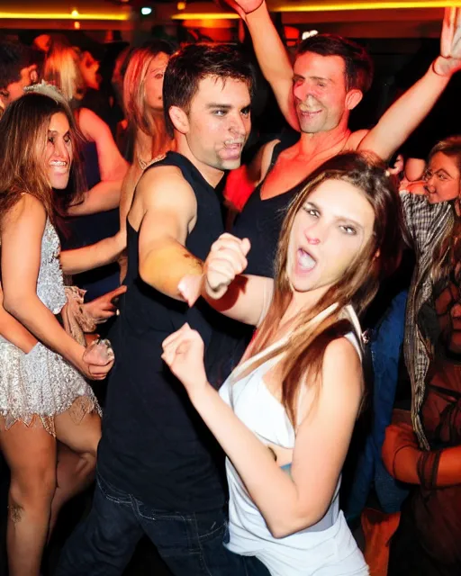 Image similar to on the party dancing beautiful looking people