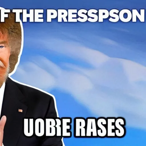 Prompt: Bob Ross President of the United States