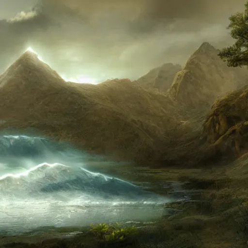 Image similar to Matte painting by Dylan Cole