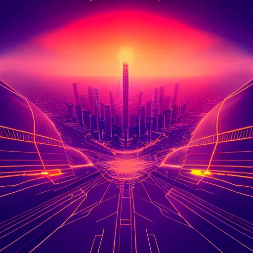 Image similar to a city inside of the human eye, highly detailed, trending on artstation, Beeple style, digital art but as photography