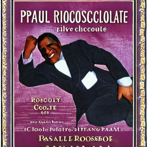 Image similar to paul robeson dreaming of velvet chocolate candy