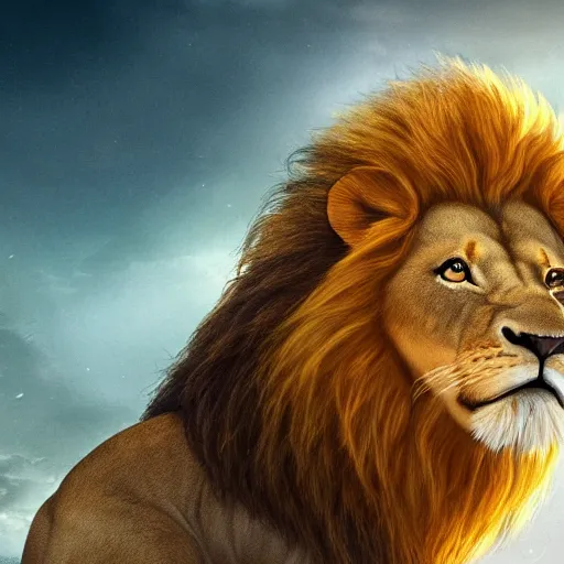 Download Angry Lion Aslan From Narnia Wallpaper