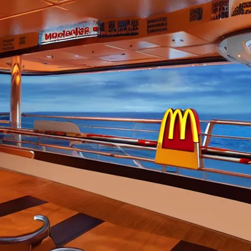 Image similar to mcdonalds cruise ship