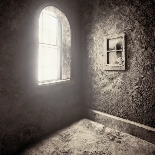Image similar to secret room upstairs, above the family room, behind the wall, accessible by knowing, secret entrance, comforting and familiar, alive, only visited during dreams, where memories are stored but also forgotten only to be remembered again,