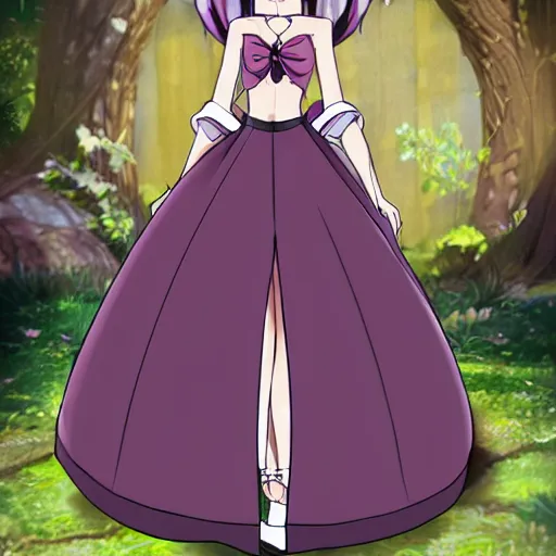 Image similar to rowen atkinson mid magic girl transformation, anime style, kawaii, ball gown dress