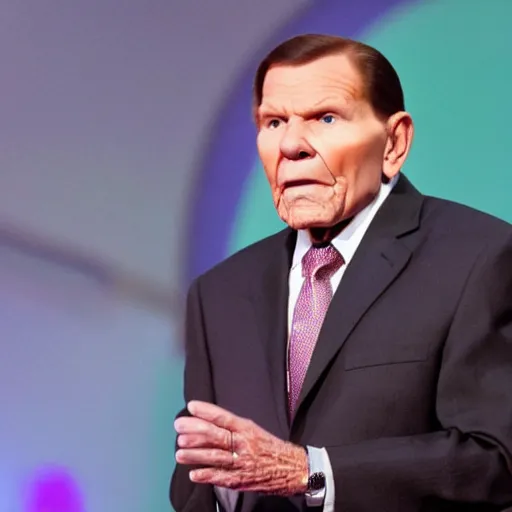 Image similar to kenneth copeland, pace face, death