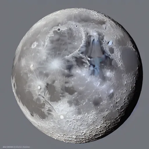 Prompt: Full shot of the moon, wide shot, 8k highly detailed