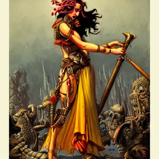 Image similar to barbarian princess by Michael Hutter