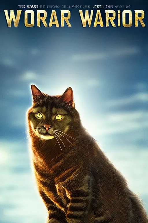 a movie poster for warrior cats, depth of field, sun, Stable Diffusion