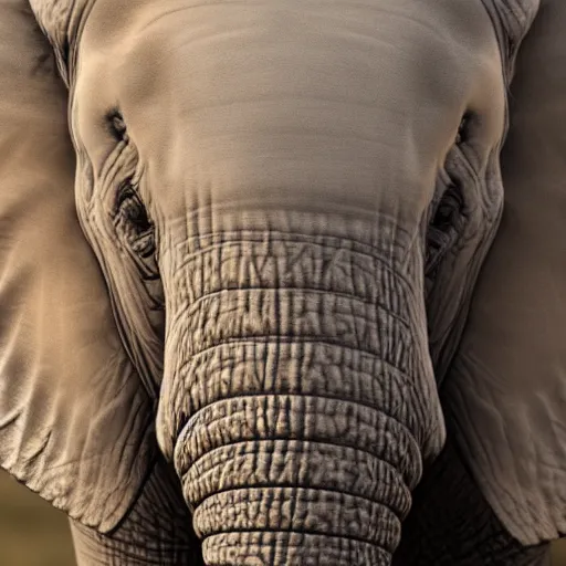 Prompt: A highly detailed portrait of an elephant, ultra realistic, 4K