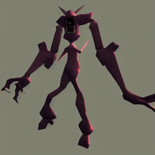 Prompt: demifiend from nocturne in team fortress 2 style