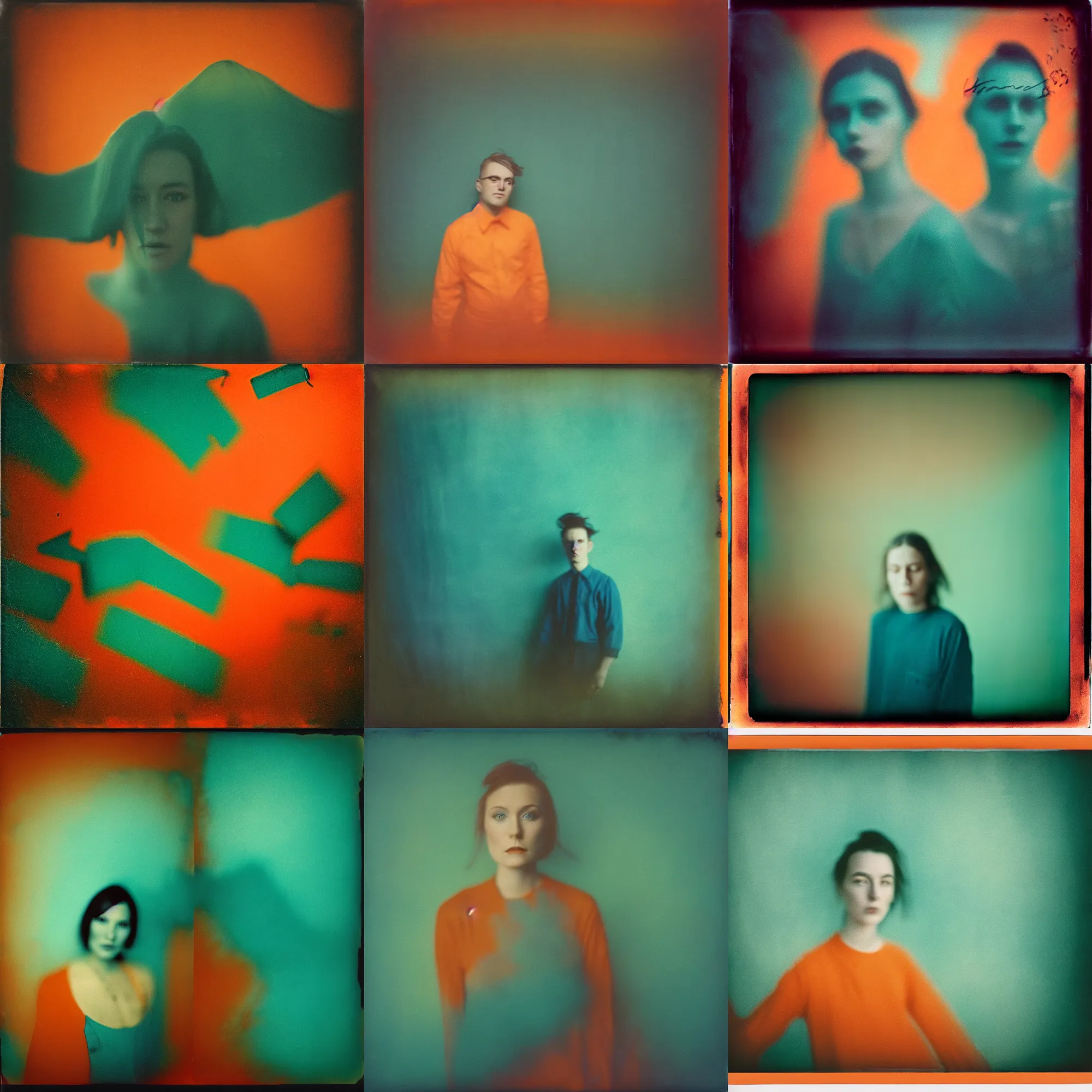 Image similar to kodak portra 4 0 0, wetplate, motion blur, portrait photo of a backdrop, coloured in teal and orange, by britt marling