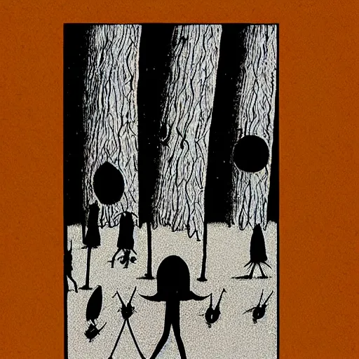 Image similar to the watchmen by edward gorey