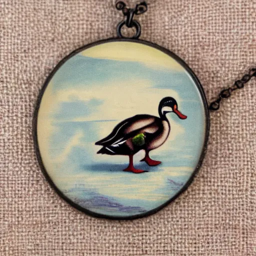 Image similar to duck with necklace