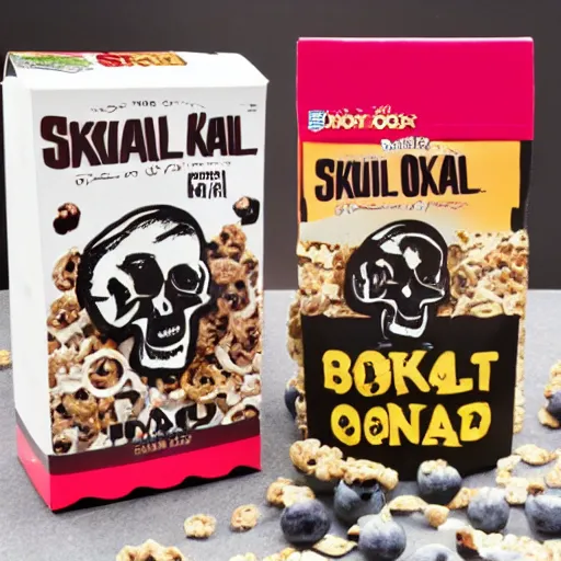 Image similar to box of skull breakfast cereal