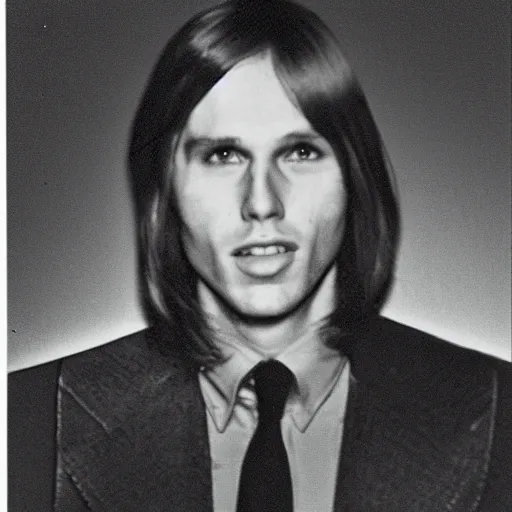 Image similar to A photograph portrait of Jerma985 with short-medium length hair a combover wearing early 1970s menswear in the early 1970s, taken in the early 1970s, grainy, taken on a 1970s Polaroid Camera, realistic, hyperrealistic, very realistic, highly detailed, very detailed, extremely detailed, detailed, digital art, trending on artstation, colorized photo