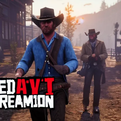Prompt: 🐇 the save the west from red dead redemption 2 video game From 2018