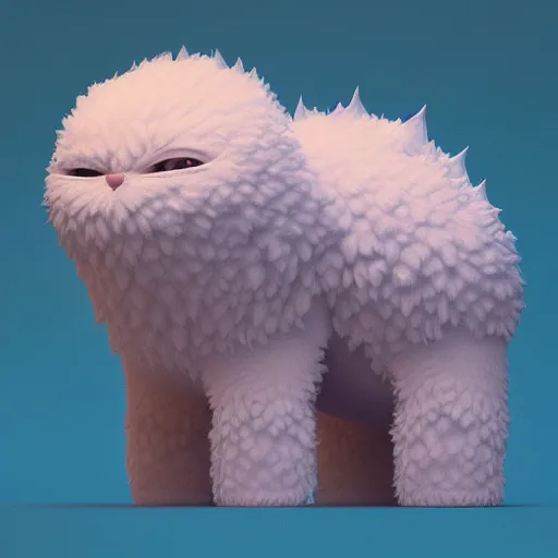 Prompt: fluffy, cute, fractal:: by beeple and James Gilleard and Justin Gerard :: ornate, dynamic, particulate, intricate, elegant, highly detailed, centered, artstation, smooth, sharp focus, octane render, 3d