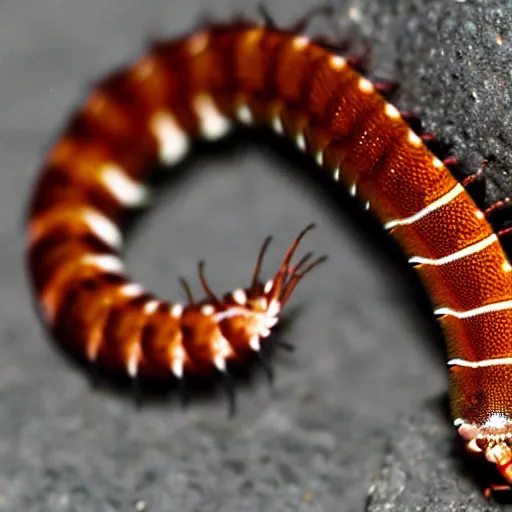 Image similar to gollum - faced centipede