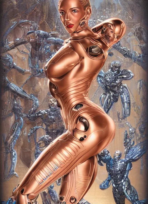 Prompt: fully body, stunningly beautiful woman cyborg by sorayama, intricate, highly detailed, centered, digital painting, artstation, concept art, smooth, sharp focus, illustration, artgerm, donato giancola, Joseph Christian Leyendecker, color pen and ink and pencil sketch character concept design game asset of sketches watercolor of a a home made 1950s style science fiction retro space suit by Stanley Artgerm Lau, WLOP, Rossdraws, James Jean, Andrei Riabovitchev, Marc Simonetti, and Sakimichan, tranding on artstation , assets, character design, tending on pinterest, trending on cgtalk, trending on concept art, trending on character design