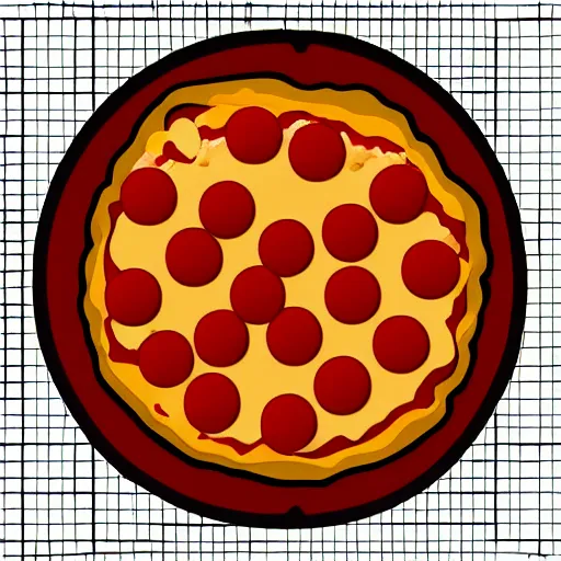 Image similar to Pizza icon,voxel,3D