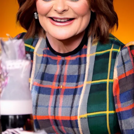 Prompt: lorraine kelly in a kilt