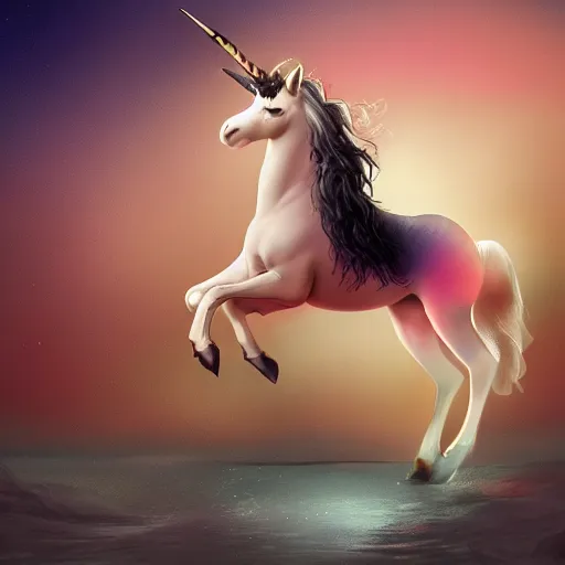 Prompt: digital illustion of a beautiful unicorn riding on the back of a flying bald eagle, deviantArt, artstation, artstation hq, hd, 4k resolution