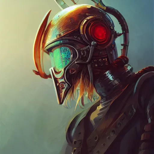 Image similar to cyberpunk viking helmet mask warrior goddess robot ninja fantasy, art gta 5 cover, official fanart behance hd artstation by jesper ejsing, by rhads, makoto shinkai and lois van baarle, ilya kuvshinov, ossdraws