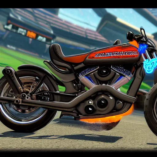 Prompt: a harley davidson a rocket league, high details, 8 k