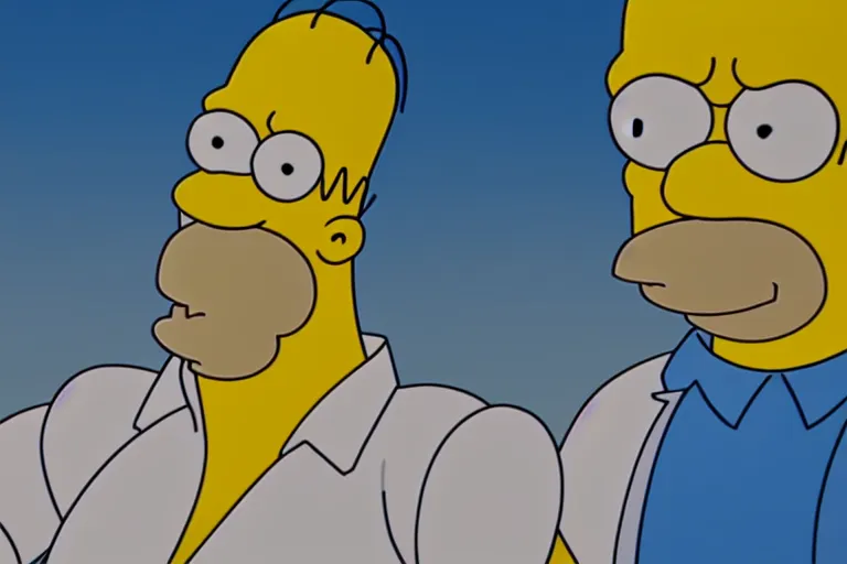 Image similar to hyperrealistic homer simpson, 4k