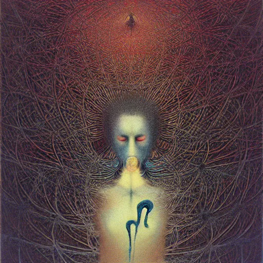 Image similar to fractal, julia set by beksinski