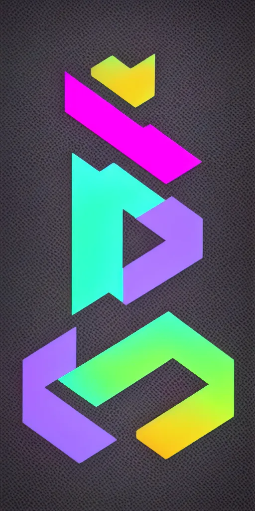 Prompt: cyberpunk era impossible shape logo, neon outline, 8 k, raytracing, crazy colors, ultra detailed