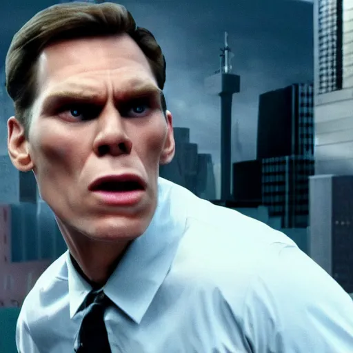 Image similar to Live Action Still of Jerma985 in Men in Black, real life, hyperrealistic, ultra realistic, realistic, highly detailed, epic, HD quality, 8k resolution, body and headshot, film still