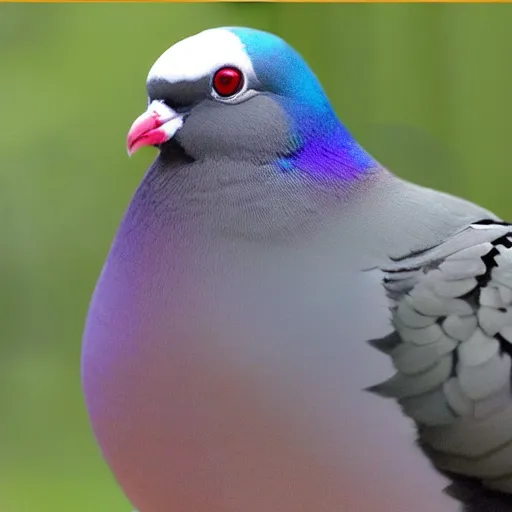 Image similar to a pigeon that looks like mike tyson